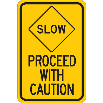 Brady 124489 Stop Signs, Traffic Control Signs & Banners Sign, Yellow ...