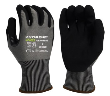 Picture of Armor Guys Kyorene 00-850 Black/Gray 2XL Graphene Cut-Resistant Gloves (Main product image)