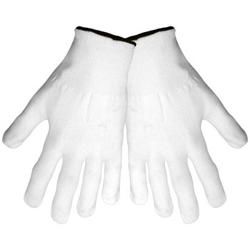 Picture of Global Glove N900 White XL Nylon Full Fingered Inspection Glove (Main product image)