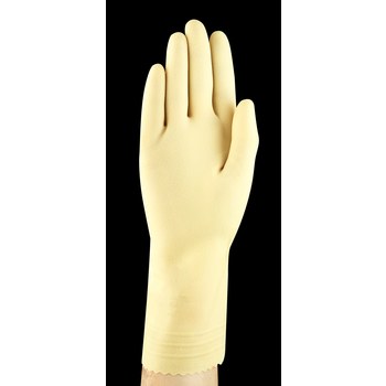 Ansell AlphaTec 88-392 White 9 Unsupported Chemical-Resistant Glove - 12 in Length - Rough Finish - 20 mil Thick - 193925