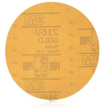 3M Hookit Hook & Loop Disc 00922 - Aluminum Oxide - 6 in - P800 - Medium