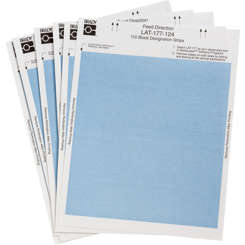 Picture of Brady Blue Paper Laser LAT-177-124-BL Laser Printable Label (Main product image)