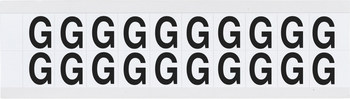 Picture of Brady 97 Series Black on White Indoor / Outdoor Vinyl 97 Series 9712-G Letter Label (Main product image)