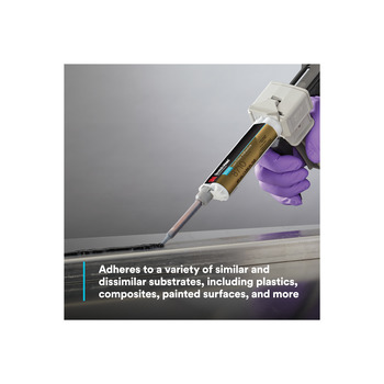 3M Scotch-Weld DP8710NS Black Two-Part Base & Accelerator (B/A) Acrylic Adhesive - 45 ml Duo-Pak - 40865