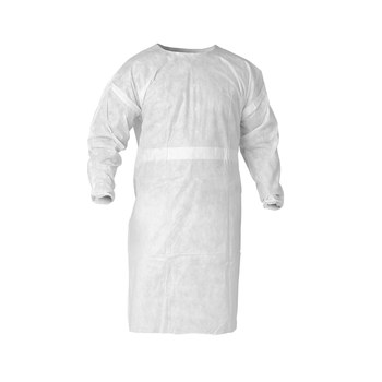 Picture of Ansell Kleenguard A20 White Universal Microporous Composite Fabric Chemical-Resistant Smock (Main product image)
