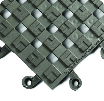 Picture of Wearwell Ergodeck 558 Charcoal PVC Raised Squares Anti-Slip Mat (Main product image)
