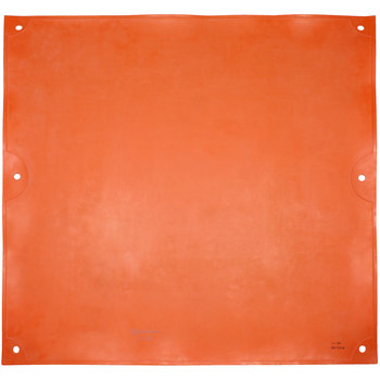 PIP Novax Orange Rubber Electrical Insulating Blanket - 36 in Length - 36 in Wide - Eyelet - 187-4