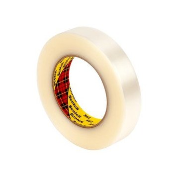 3M Scotch 864 Clear Filament Strapping Tape - 24 mm Width x 330 m Length - 5.6 mil Thick - 71260