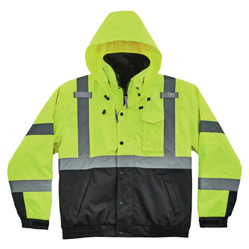 Ergodyne GloWear Work Jacket 8381 25594 - Size Large - Lime