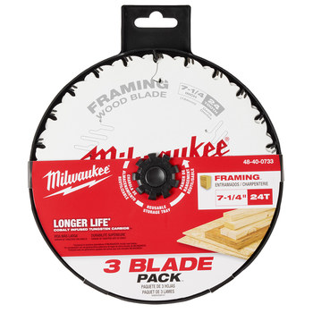 Milwaukee Circular Saw Blade 48-40-0733 - 7 1/4 in Diameter - Carbide