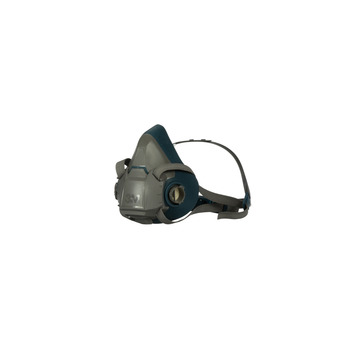 3M 6500 Series Rugged Comfort 6502 Gray/Teal Medium Nylon/Silicone Half Mask Facepiece Respirator