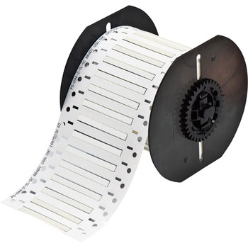 Brady PermaSleeve B33D-125-2-342-2 Die-Cut Printer Sleeve - 2 in x 0.235 in - Polyolefin - White - B-342 - 94078