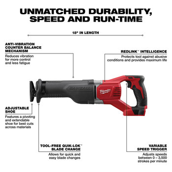 Milwaukee M18 Lithium-Ion (Li-ion) 6-Tool Combo Drill Kit - 2696-26
