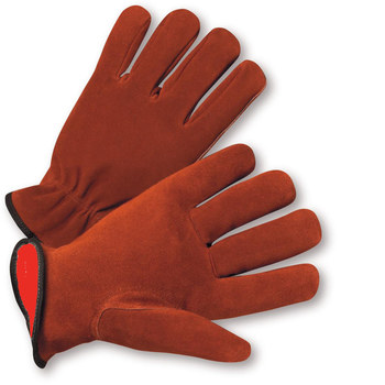Picture of West Chester 988KF Red Small Split Cowhide Leather Driver's Gloves (Main product image)