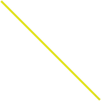 Yellow Plastic Twist Ties - 0.1875 in x 10 in - 6848