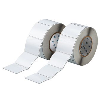 Picture of Brady White Polyester Thermal Transfer THTEP-177-593-.5 Die-Cut Thermal Transfer Printer Label Roll (Main product image)