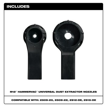 Milwaukee Dust Extractor Accessory Nozzles 49-90-2302