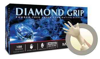 microflex diamond grip latex gloves mf300xl