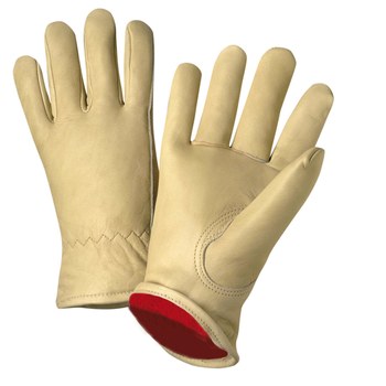 Picture of West Chester 999KF White Medium Grain Cowhide Leather Driver's Gloves (Main product image)