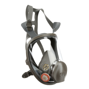 3M 6000 Series 6900 Gray Large Silicone/Thermoplastic Elastomer Full Mask Facepiece Respirator - 051138-54159