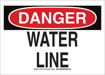 Picture of Brady B-401 Polystyrene Rectangle White English Construction Site Sign part number 126913 (Main product image)