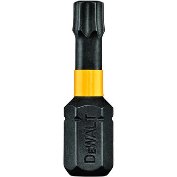 Dewalt IMPACT READY T25 Torx Tamper Flextorq Power Bit DWA1TS25IRB 1 4 in Shank S2 Steel 1 in Length 34134