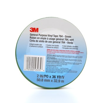 3M 764 Marking Tape 43435, 2 in x 36 yd, Green | RSHughes.com