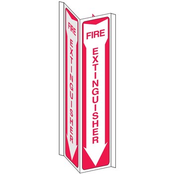 Picture of Brady B-401 High Impact Polystyrene Rectangle White English Fire Equipment Sign part number 50785 (Main product image)