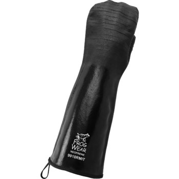 Global Glove FrogWear Black Universal Mittens - Triple Neoprene Full Coverage Coating - Rough Finish - 18 in Length - 810033-29114