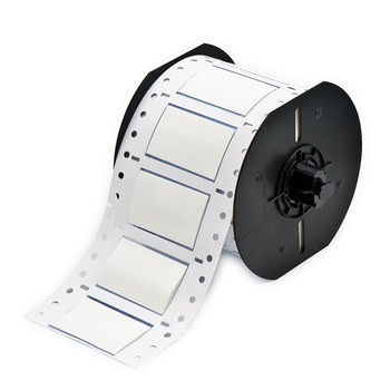 Picture of Brady White Polyolefin Thermal Transfer B33D-750-2-342 Die-Cut Thermal Transfer Printer Sleeve (Main product image)