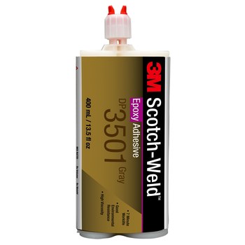 3M Scotch-Weld 3501 Gray Two-Part Epoxy Adhesive, Base & Accelerator (B ...