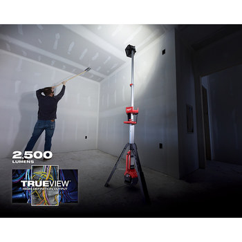 Milwaukee M18 ROCKET 2131-20 Dual Power Tower Light - LED - Red/Black - 00667
