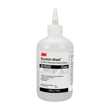 3M Scotch-Weld SI1500 Cyanoacrylate Adhesive Clear Liquid 1 lb Bottle - 25245