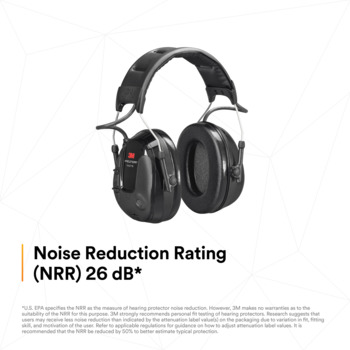 3M Peltor MT13H221A Black Listen-Only Headset - 21 dB NRR - 054596-12322