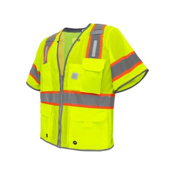 Global Glove FrogWear High-Visibility Vest GLO-315LED GLO-315LED-L - Size Large - HV Yellow/Green - 01729