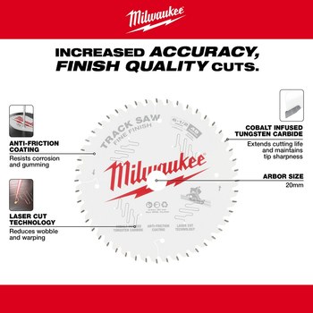 Milwaukee Circular Saw Blade 48-40-0627 - 6 1/2 in Diameter - Cobalt Infused Tungsten Carbide
