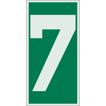 Picture of Brady Bradyglo B-347 Polyester / Polystyrene Rectangle Green IMO Evaluation Number Sign part number 59312 (Main product image)