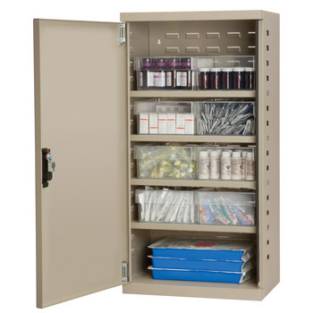 Picture of Akro-Mils ACS4P82 Akrodrawers 350 lb Putty Powder Coated, Textured Steel 18 ga Non-Stackable Secure Mini-Cabinet (Main product image)