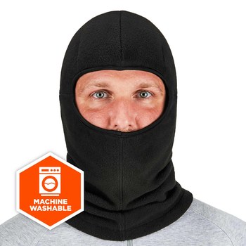 Ergodyne N-Ferno 6893ZI Black Universal Fleece Cold Weather Balaclava Hood - 720476-16893