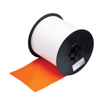Picture of Brady Orange Indoor / Outdoor Vinyl Thermal Transfer 113200 Continuous Thermal Transfer Printer Label Roll (Main product image)