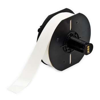Picture of Brady White Indoor Vinyl Thermal Transfer B33C-312-498 Continuous Thermal Transfer Printer Label Roll (Main product image)