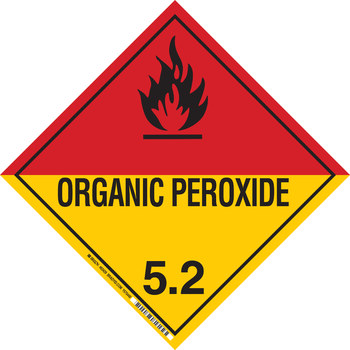 Picture of Brady B-120 Fiberglass Reinforced Polyester Square Yellow English Truck Placards Sign part number 63429 (Main product image)