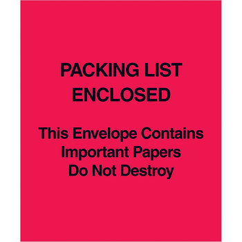Picture of PL485 Packing List Enclosed Envelopes. (Main product image)