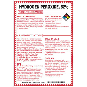Picture of Brady B-120 Fiberglass Reinforced Polyester Rectangle White English Chemical Warning Sign part number 48873 (Main product image)