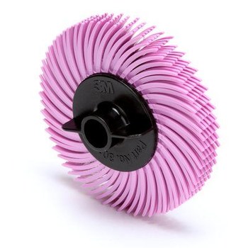 3M Scotch-Brite Ceramic RB-ZB Radial Bristle Brush - 3/8 in Center Hole - 2 in Outside Diameter - 30123