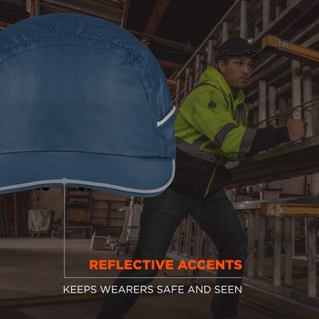 Ergodyne Skullerz LED Bump Cap 8965 23338 - Navy