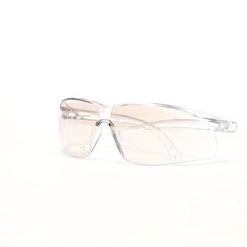 3M Virtua 11388-00000-20 Polycarbonate Standard Safety Glasses Mirror Lens - Clear Frame - Wrap Around Frame - 078371-62057