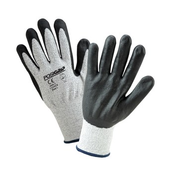 West Chester PosiGrip 713WUCB Gray XL Cut-Resistant Glove - ANSI A4 Cut Resistance - Polyurethane Palm Coating - 713WUCB/XL