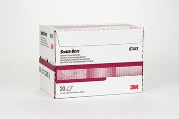 3M Scotch-Brite HP-HP 7447 Hand Pads - Non-Woven Abrasive Pads (20/box, 3 boxes/case)