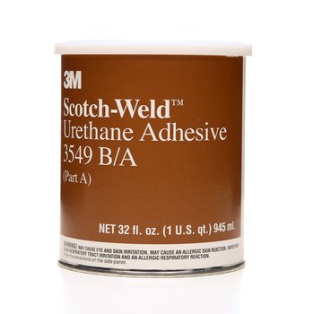 3M Two-Part Base & Accelerator (B/A) White Urethane Adhesive, Liquid 2 fl  oz Kit